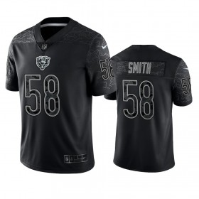 Miesten Chicago Bears NFL Pelipaita Roquan Smith 58 Musta Reflective Limited